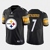 Nike Steelers 7 Ben Roethlisberger Black Team Big Logo Vapor Untouchable Limited Jersey Dzhi,baseball caps,new era cap wholesale,wholesale hats